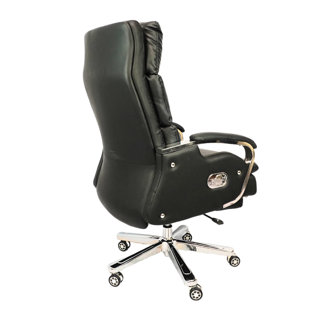 Comfortable Luxury Boss Chair with Footrest (FT-H809) Black Furnitex Limited