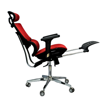 Complete Multifunction Chair (FT-B995) Red - best office chair in bangladesh,  executive chair for office, childs table and chair set, Gaming Chair, Digital Safety Locker, Bar Stool, leather boss chair, Restaurant Chair, Large Antique Wall Mirror -Furnitex Limited