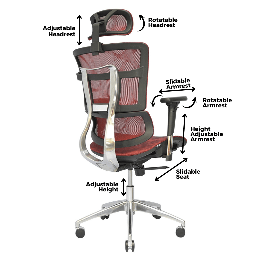 Complete Multifunction Chair (FT-HC03) Garnet Red Furnitex Limited