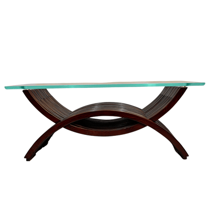 Dual Quarter Moon Shape Center Table (FT-CT01) - best office chair in bangladesh,  executive chair for office, childs table and chair set, Gaming Chair, Digital Safety Locker, Bar Stool, leather boss chair, Restaurant Chair, Large Antique Wall Mirror -Furnitex Limited