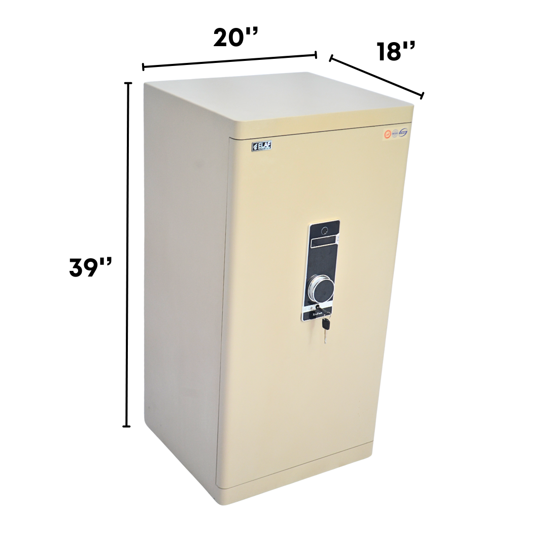 ELAF FINGERPRINT SAFETY LOCKER (FT-F1000) White Furnitex Limited