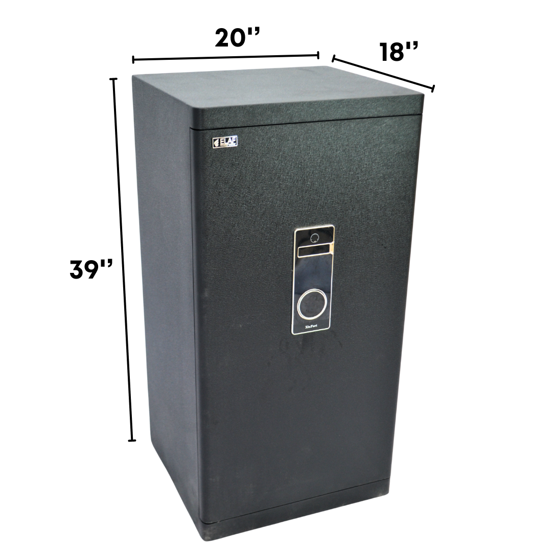 ELAF Fingerprint Digital Safety Locker (FT-F1000) Black Furnitex Limited