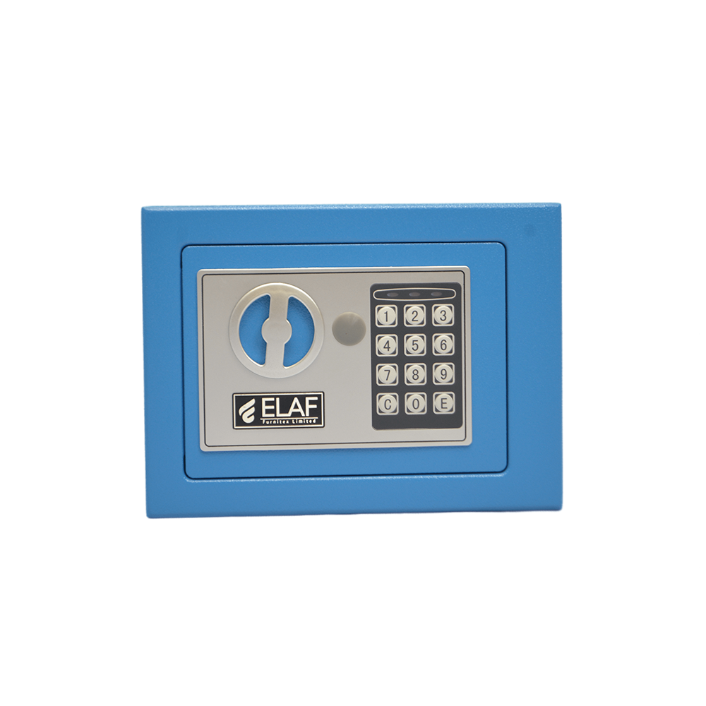 ELAF Small Safety Box with Electronic Keypad (FT-L17ET) Blue Furnitex Limited