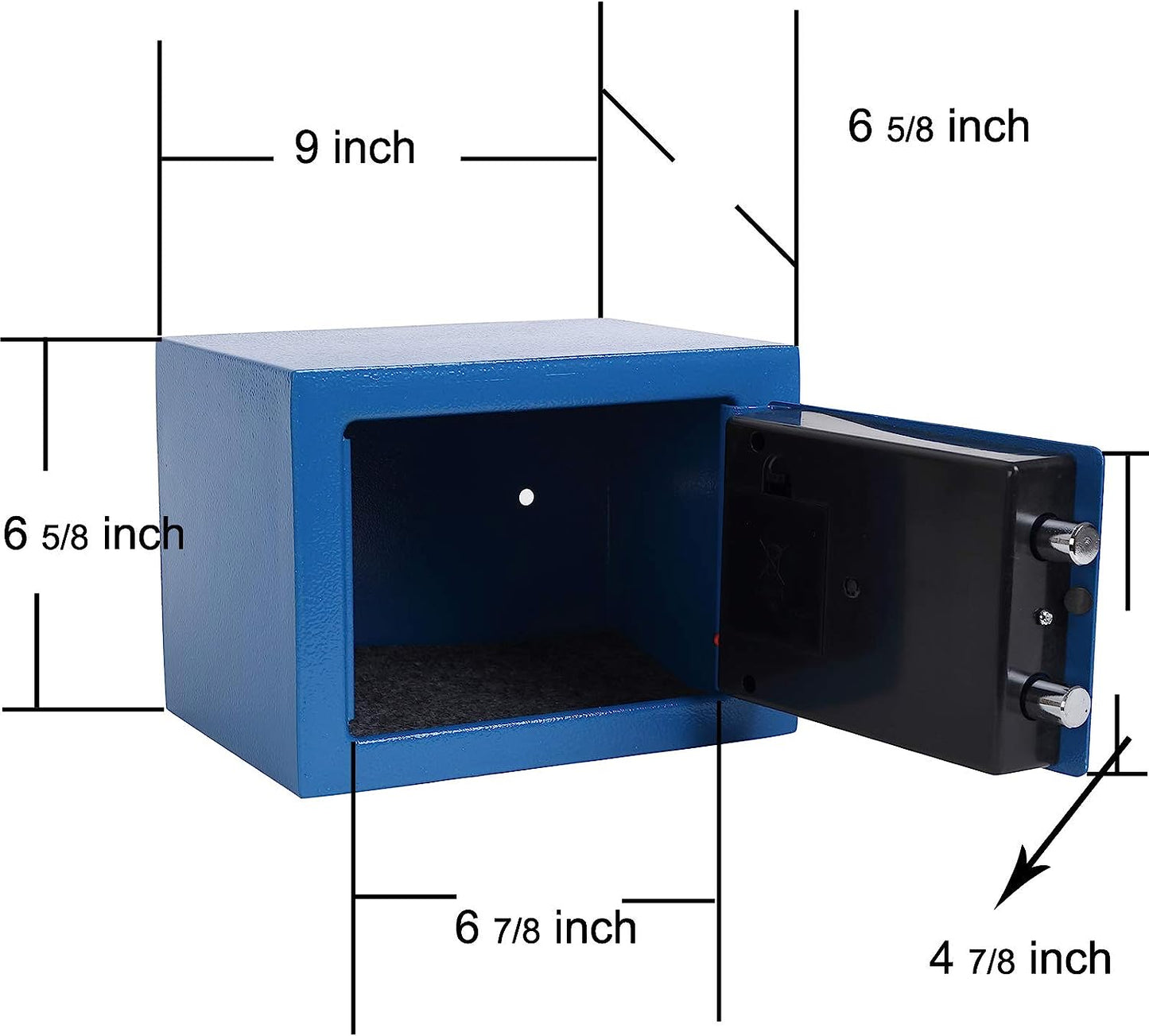 ELAF Small Safety Box with Electronic Keypad (FT-L17ET) Blue Furnitex Limited