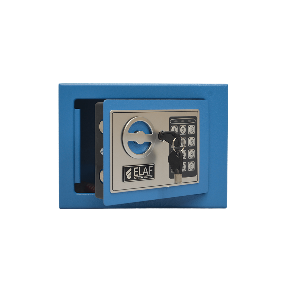 ELAF Small Safety Box with Electronic Keypad (FT-L17ET) Blue Furnitex Limited