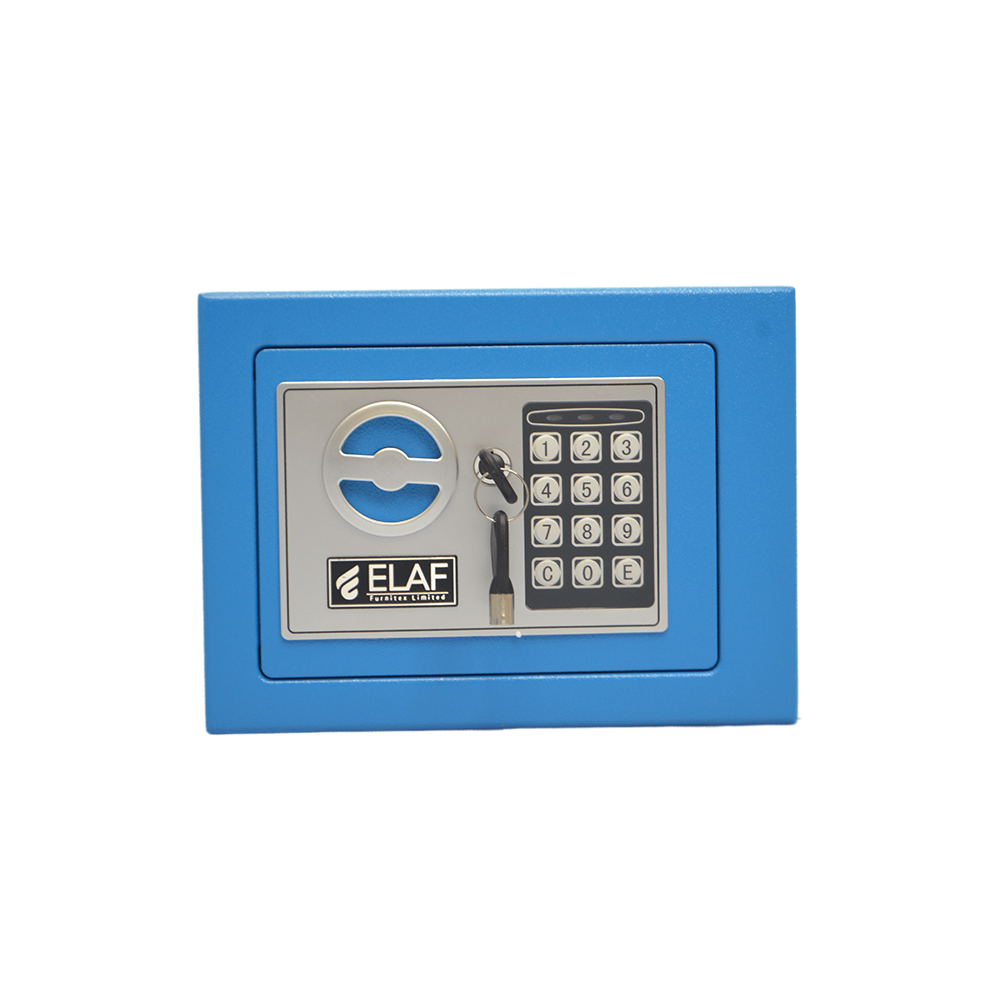 ELAF Small Safety Box with Electronic Keypad (FT-L17ET) Blue Furnitex Limited