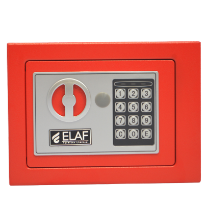 ELAF Small Safety Box with Electronic Keypad (FT-L17ET) Red Furnitex Limited