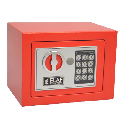 ELAF Small Safety Box with Electronic Keypad (FT-L17ET) Red Furnitex Limited