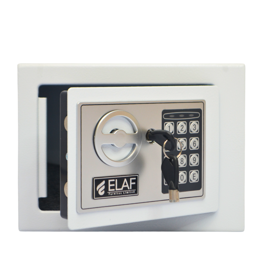 ELAF Small Safety Box with Electronic Keypad (FT-L17ET) White Furnitex Limited