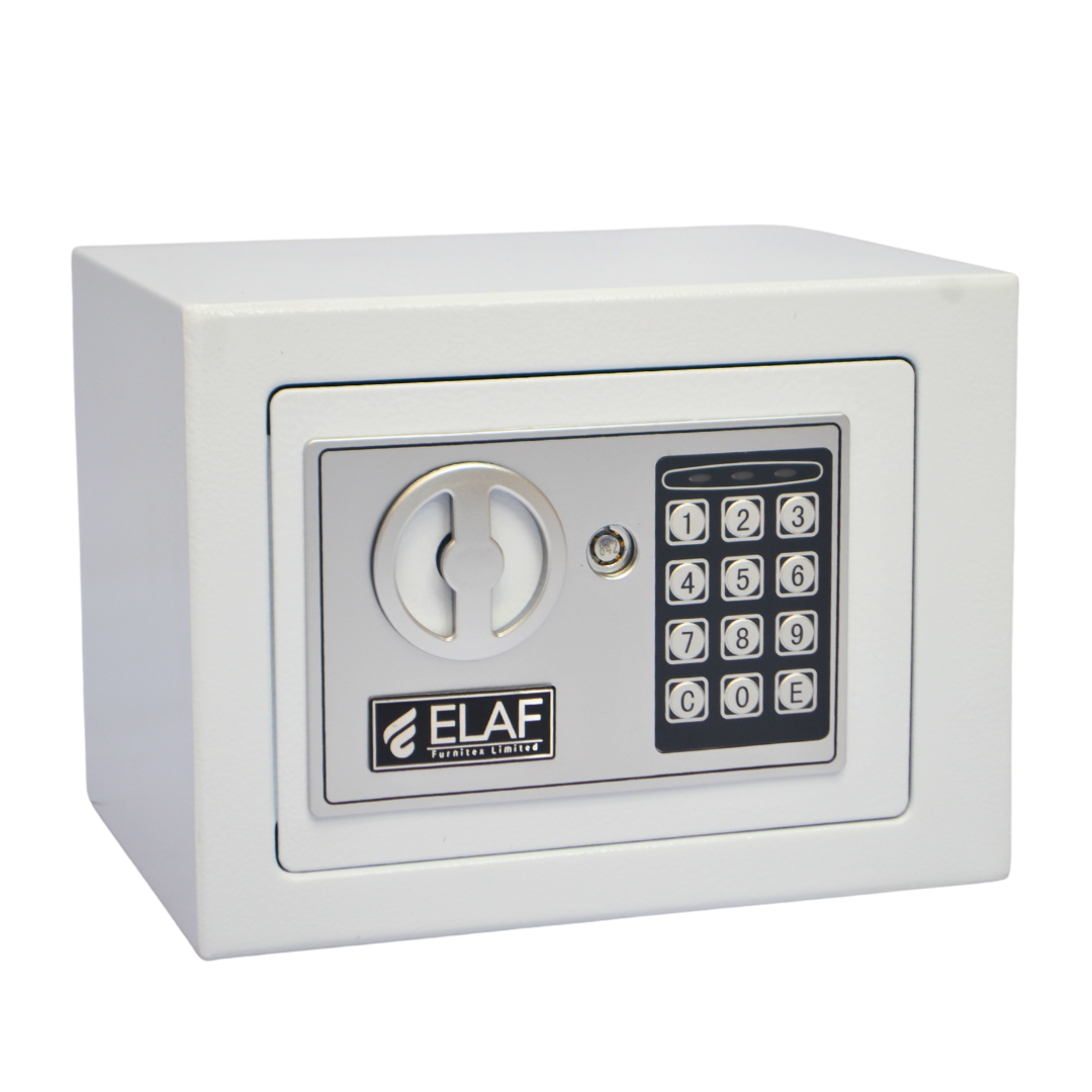 ELAF Small Safety Box with Electronic Keypad (FT-L17ET) White Furnitex Limited