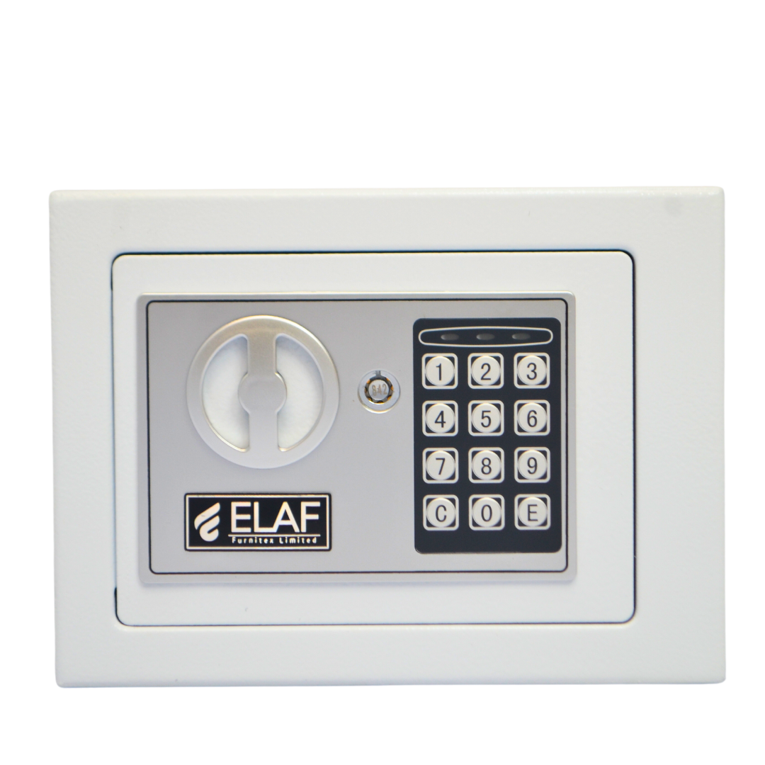 ELAF Small Safety Box with Electronic Keypad (FT-L17ET) White Furnitex Limited