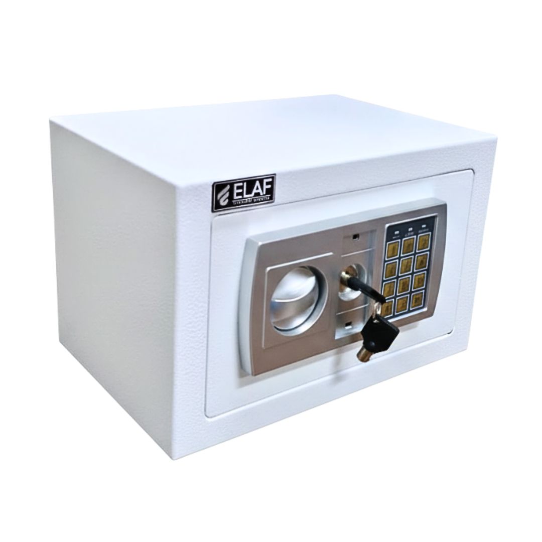ELAF Small Safety Locker FT-20E White with Electronic Keypad