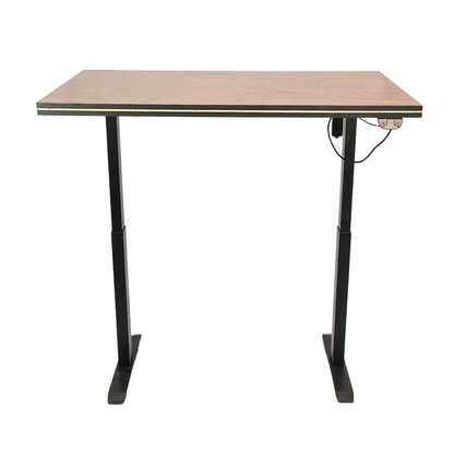 Electric Height-Adjustable Elevating Desk (FT-Y100) Black Brown Top - best office chair in bangladesh,  executive chair for office, childs table and chair set, Gaming Chair, Digital Safety Locker, Bar Stool, leather boss chair, Restaurant Chair, Large Antique Wall Mirror -Furnitex Limited