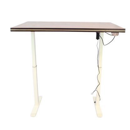 Electric Height-Adjustable Elevating Desk (FT-Y100) White Brown Top - best office chair in bangladesh,  executive chair for office, childs table and chair set, Gaming Chair, Digital Safety Locker, Bar Stool, leather boss chair, Restaurant Chair, Large Antique Wall Mirror -Furnitex Limited