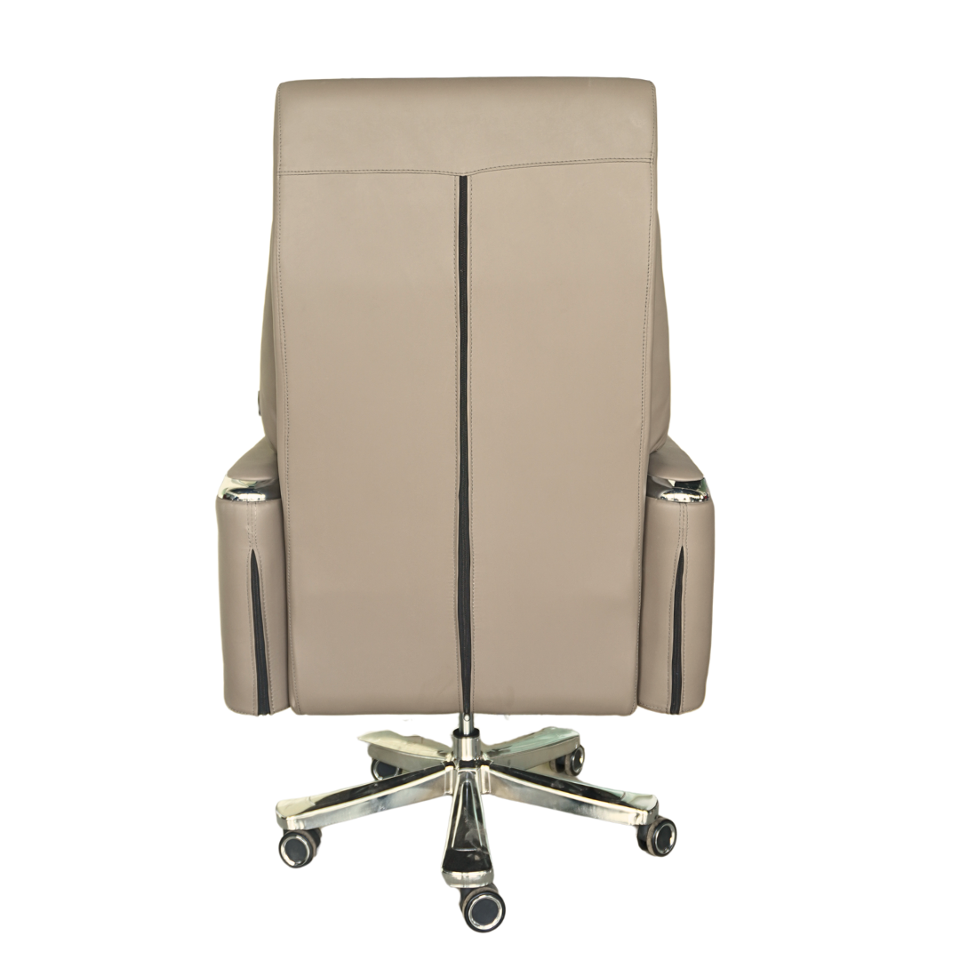 Executive Luxury Boss Chair with Footrest (FT-H0631) cream Furnitex Limited