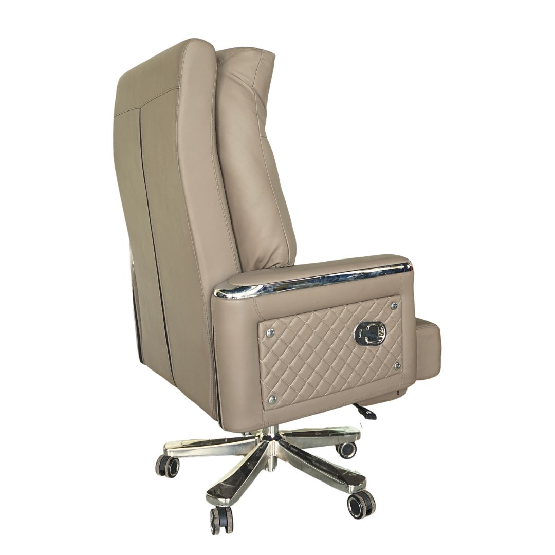 Executive Luxury Boss Chair with Footrest (FT-H0631) cream Furnitex Limited