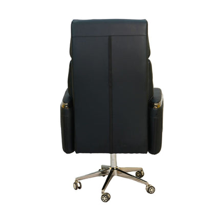 Executive Boss Chair with Footrest Black – Luxury Office Chair BD