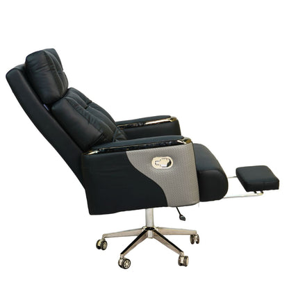 Executive Boss Chair with Footrest Black – Luxury Office Chair BD