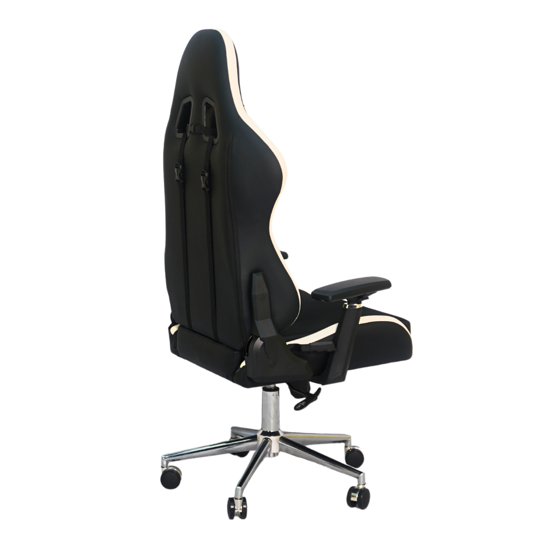 Best Gaming Chair Back Right Side View (FT-G1)White