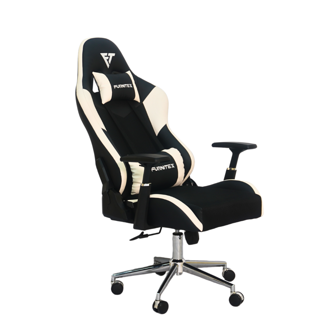 Best Gaming Chair Front 145 Degree BackTilt View ((FT-G1)White 