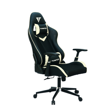 FURNITEX - Gaming Chair with 4D Armrest (FT-G2)Glossy Off White - best office chair in bangladesh,  executive chair for office, childs table and chair set, Gaming Chair, Digital Safety Locker, Bar Stool, leather boss chair, Restaurant Chair, Large Antique Wall Mirror -Furnitex Limited