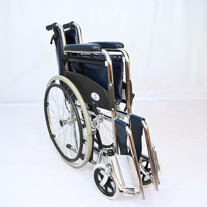 FURNITEX Safety Belt Manual Self-propelled Wheelchair Dual Break System (FT-WC1) - best office chair in bangladesh,  executive chair for office, childs table and chair set, Gaming Chair, Digital Safety Locker, Bar Stool, leather boss chair, Restaurant Chair, Large Antique Wall Mirror -Furnitex Limited