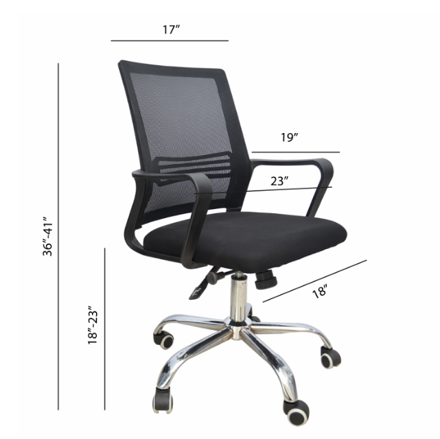 Hydraulic Chair (FT-HJ0601) Black Furnitex Limited