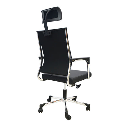 Hydraulic Office Chair (FT-H107) Black - best office chair in bangladesh,  executive chair for office, childs table and chair set, Gaming Chair, Digital Safety Locker, Bar Stool, leather boss chair, Restaurant Chair, Large Antique Wall Mirror -Furnitex Limited