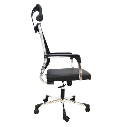 Hydraulic Office Chair (FT-H107) Black - best office chair in bangladesh,  executive chair for office, childs table and chair set, Gaming Chair, Digital Safety Locker, Bar Stool, leather boss chair, Restaurant Chair, Large Antique Wall Mirror -Furnitex Limited