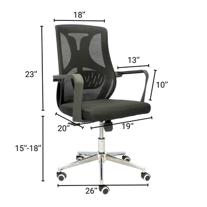 Multiple Uses Hydraulic Chair (FT-J161B) Black - best office chair in bangladesh,  executive chair for office, childs table and chair set, Gaming Chair, Digital Safety Locker, Bar Stool, leather boss chair, Restaurant Chair, Large Antique Wall Mirror -Furnitex Limited