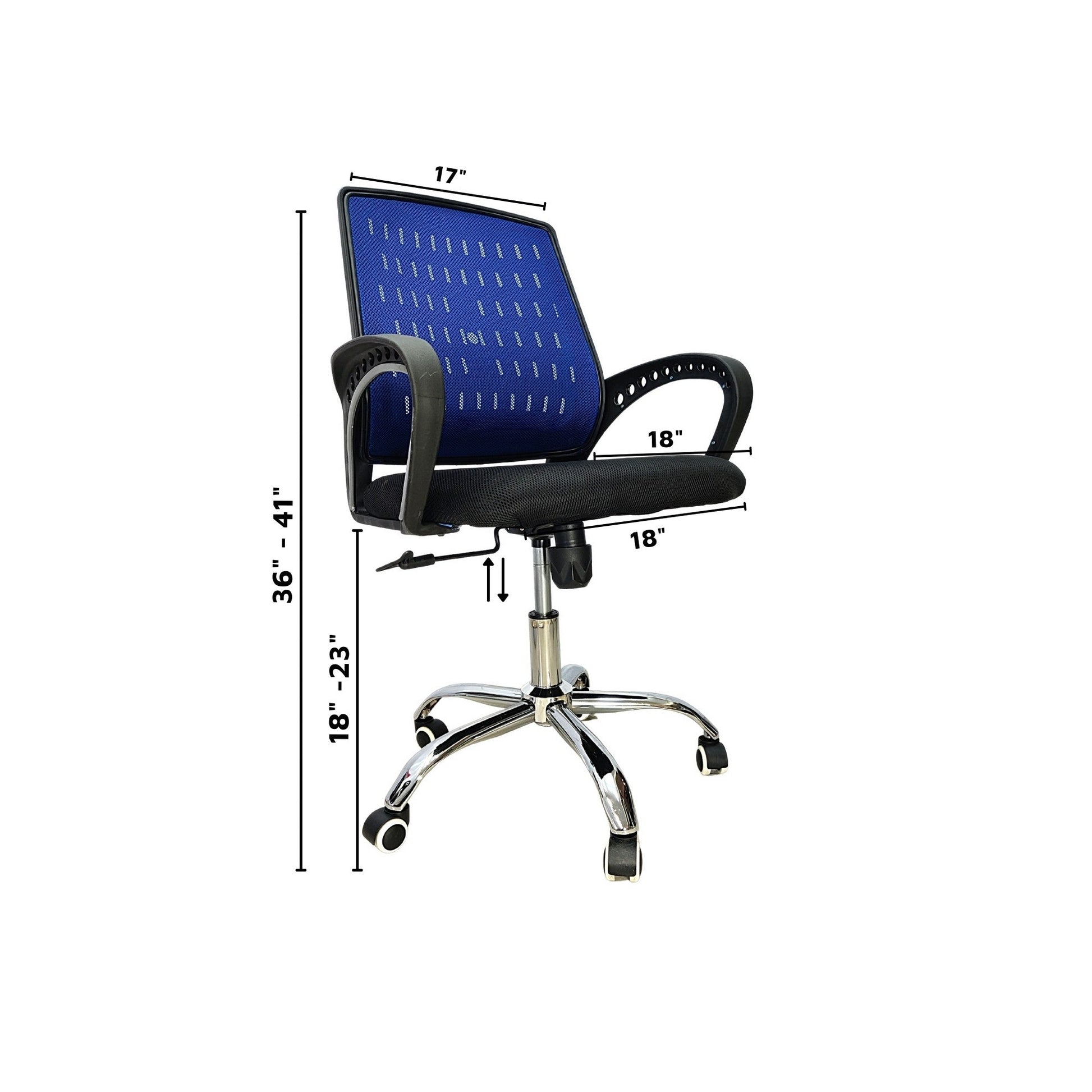 Office Chair Commercial Furniture Mesh (FT-H898) Blue Furnitex Limited