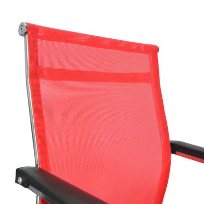 Office Visiting Chair (FT-V1113) Red - best office chair in bangladesh,  executive chair for office, childs table and chair set, Gaming Chair, Digital Safety Locker, Bar Stool, leather boss chair, Restaurant Chair, Large Antique Wall Mirror -Furnitex Limited
