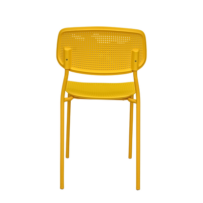 Plastic Ace Canteen Chair (FT-PCC03) Yellow - best office chair in bangladesh,  executive chair for office, childs table and chair set, Gaming Chair, Digital Safety Locker, Bar Stool, leather boss chair, Restaurant Chair, Large Antique Wall Mirror -Furnitex Limited