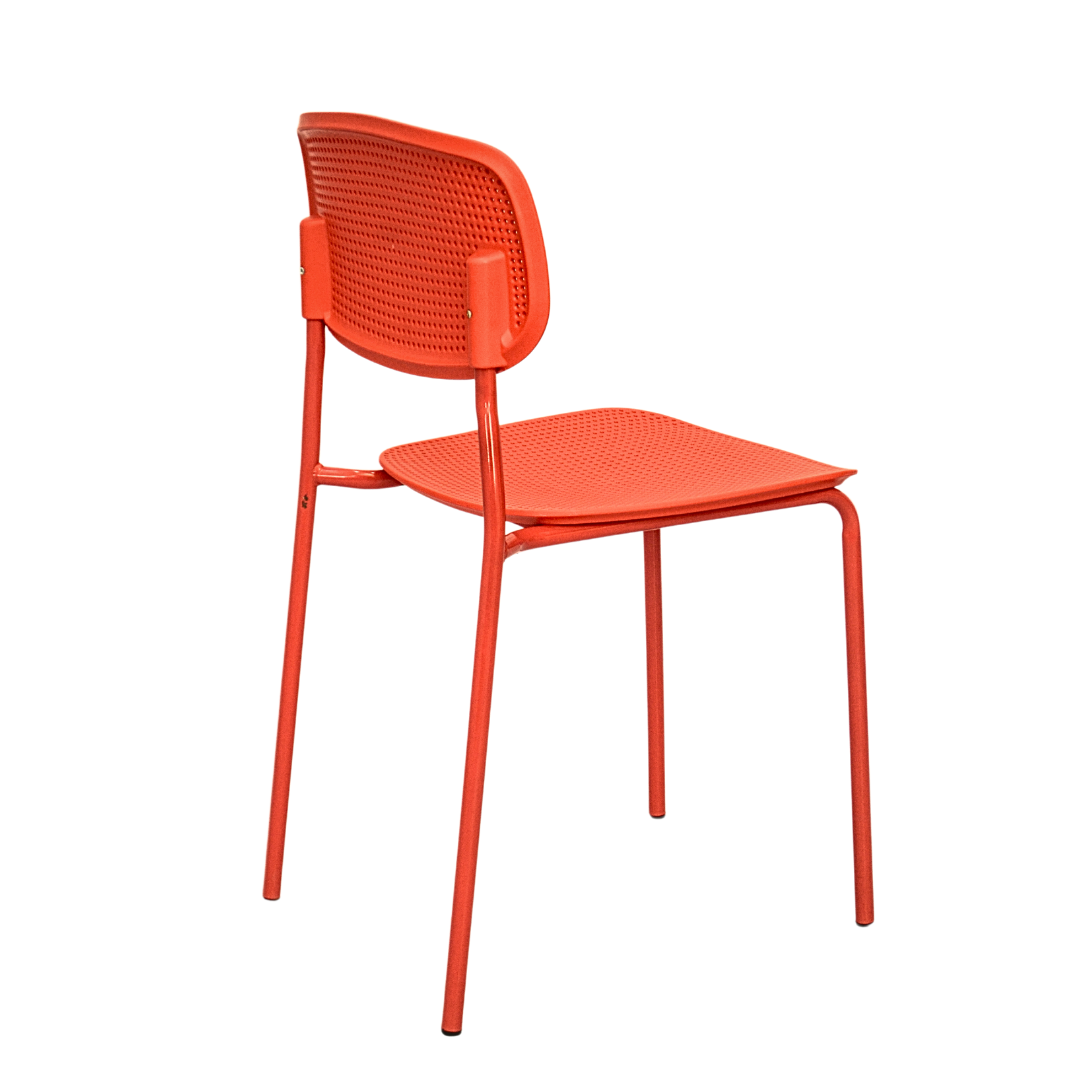 Plastic Ace Restaurant Chair (FT-PCC02) Red Furnitex Limited