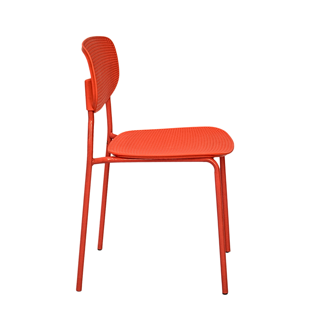 Plastic Ace Restaurant Chair (FT-PCC02) Red Furnitex Limited