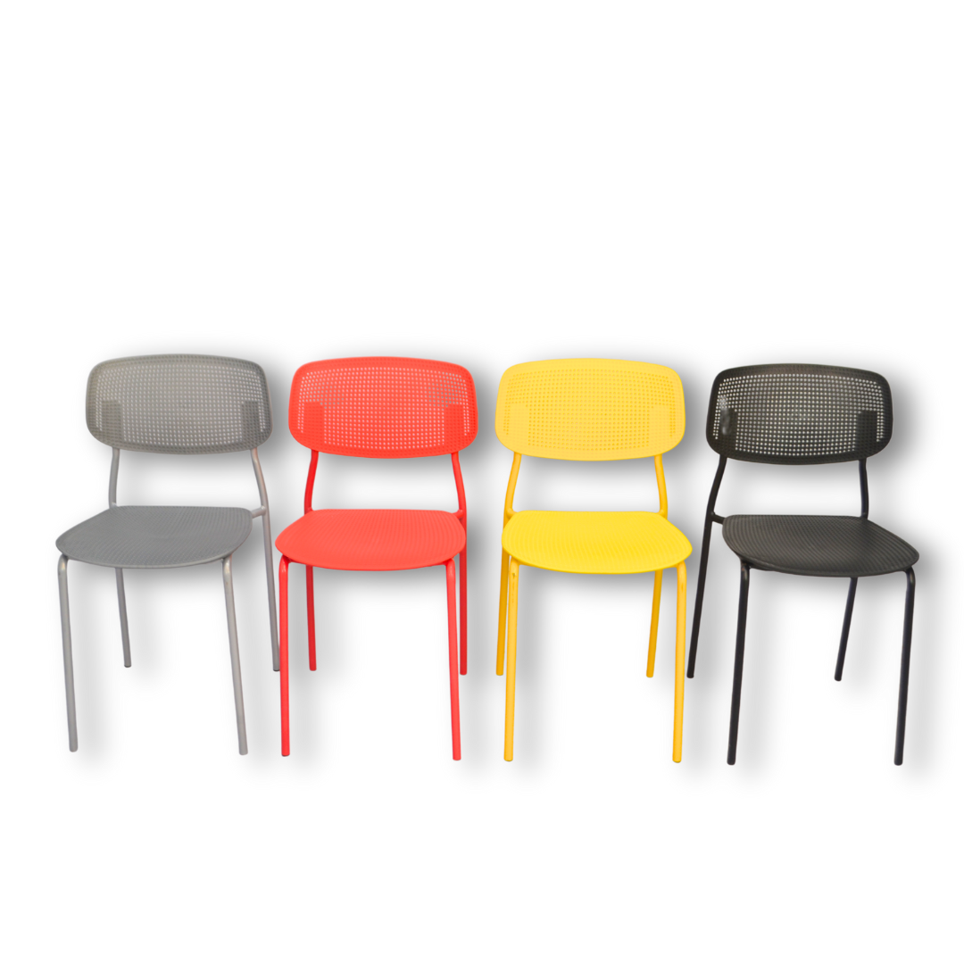 Plastic Ace Restaurant Chair (FT-PCC02) Red Furnitex Limited