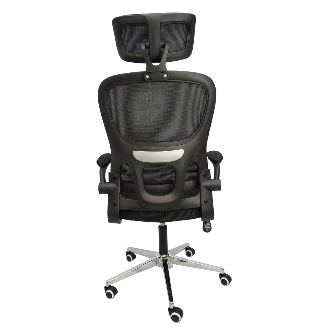 Revolving Office Chair (FT-H2404) Black Furnitex Limited