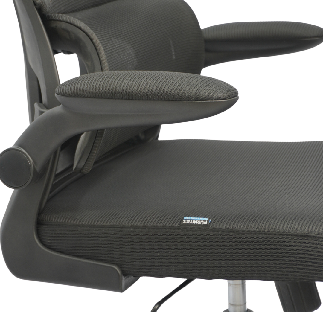 Revolving Office Chair (FT-H2404) Black Furnitex Limited