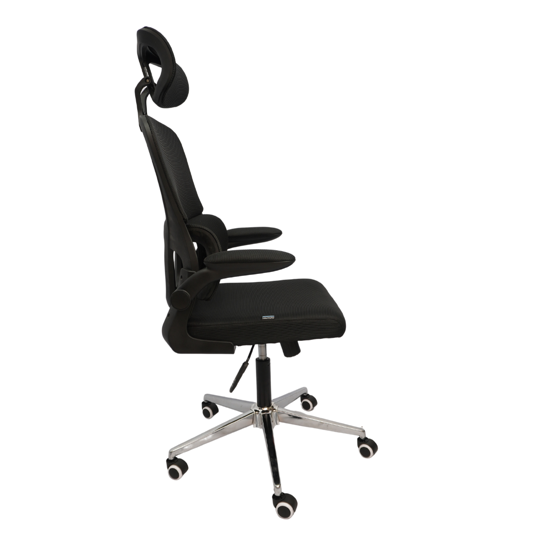 Revolving Office Chair (FT-H2404) Black Furnitex Limited