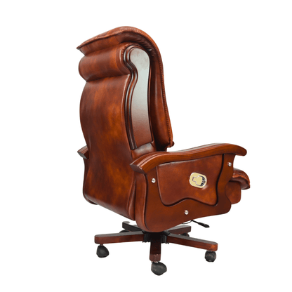 Royal Cowhide Leather Boss Chair – Ergonomic Office Chair in Bangladesh