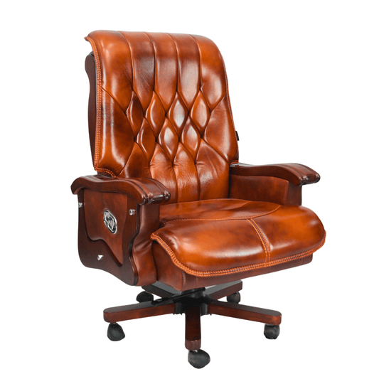 Royal Cowhide Leather Boss Chair (FT-H8052)