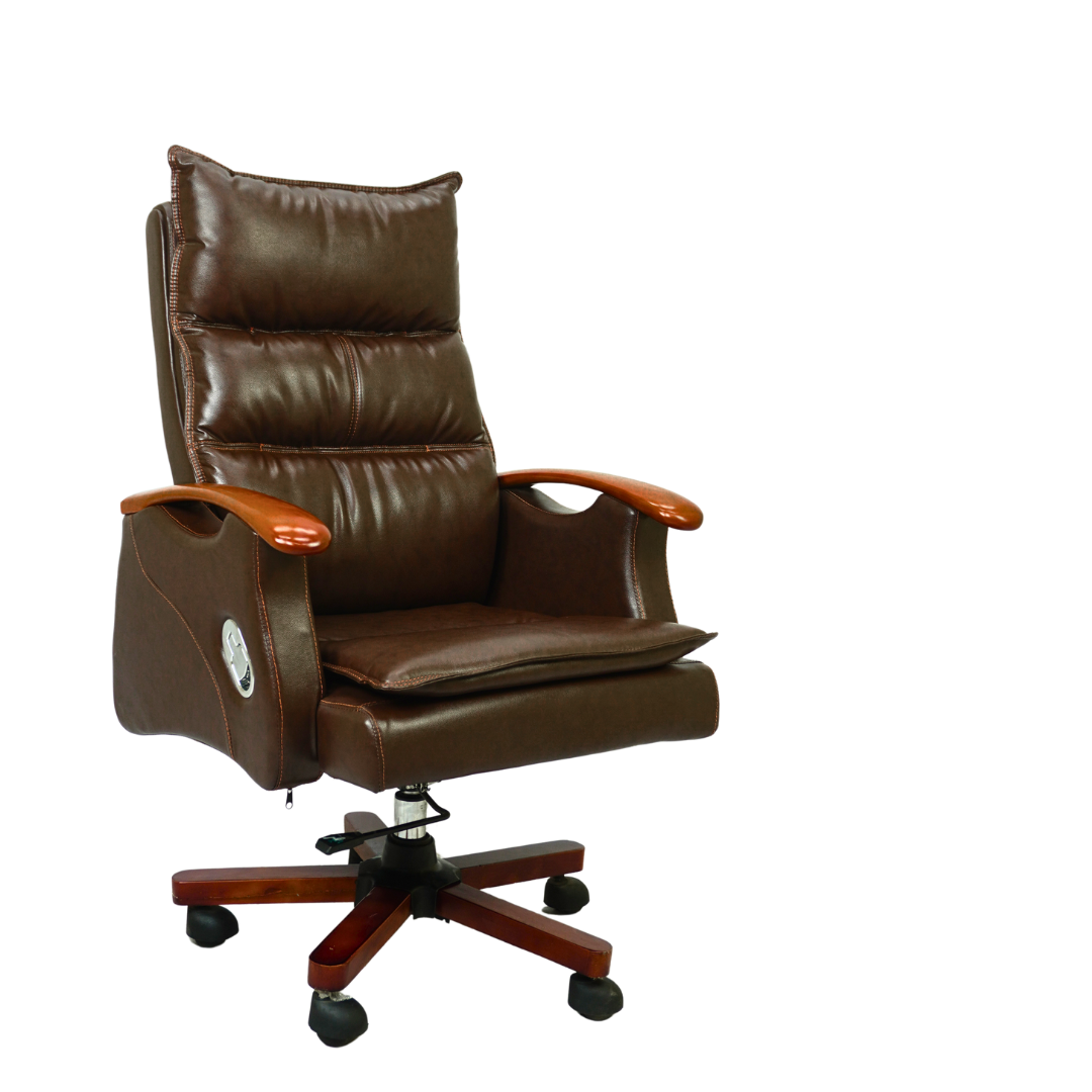 Luxury Boss Chair FT-H665 Brown – Executive Office Chair by Furnitex Bangladesh