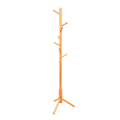 Wooden Coat Rack Stand with 8 Hooks (FT-S605) Cream - best office chair in bangladesh,  executive chair for office, childs table and chair set, Gaming Chair, Digital Safety Locker, Bar Stool, leather boss chair, Restaurant Chair, Large Antique Wall Mirror -Furnitex Limited