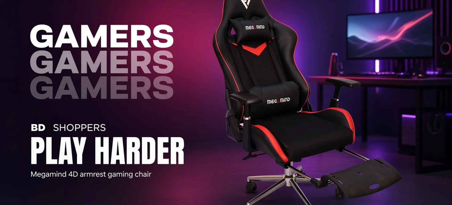 Megamind 4D gaming chair — play harder | BDShoppers