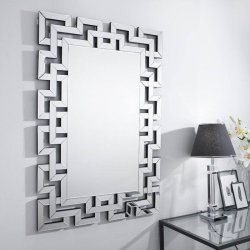 Art Decorative Wall Mirrors Large Grecian Venetian Mirror for Hotel Home Vanity Sliver Mirror 31.5" W x47" H - Table | BDshoppers.com