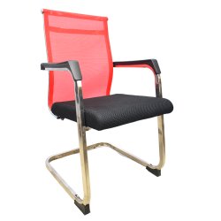 Office Visiting Chair (FT-V1113) Red - Office Chair | BDshoppers.com