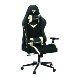 FURNITEX - Gaming Chair with 4D Armrest (FT-G2)Glossy Off White - Gaming Chair | BDshoppers.com