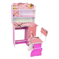 Adjustable Baby Reading Table And Chair With Storage Cabinet (FT-BRT003) - Reading Table Set | BDshoppers.com