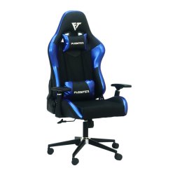 FURNITEX - Gaming Chair with 4D Armrest (FT-G1) Glossy Blue - Gaming Chair | BDshoppers.com