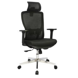 Mesh Office Chair (FT-940N3E) Black With Legrest - Office Chair | BDshoppers.com